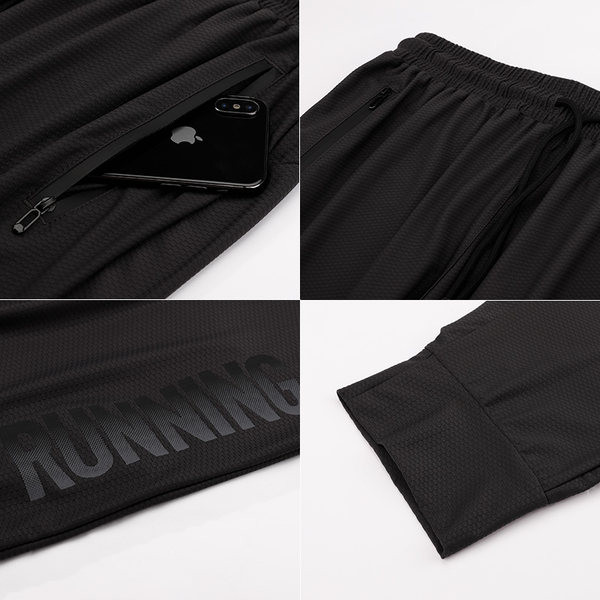 Sportmodell nadrág zsebbel és felirattal