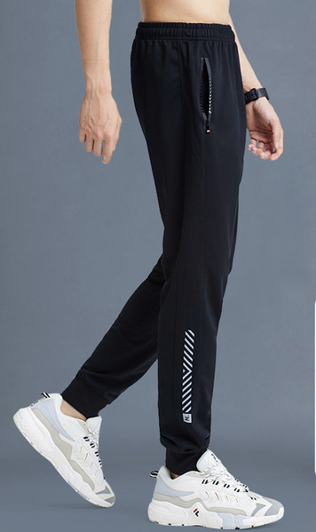 Ανδρικό αθλητικό μαύρο παντελόνι