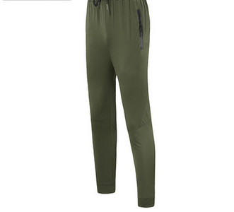 Спортен модел мъжки панталони с връзки и джоб с цип бързосъхнещи