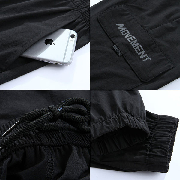 Vyriškos sportinės kelnės su šoninėmis kišenėmis