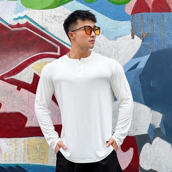 Vīriešu ikdienas sporta blūze ar garām piedurknēm