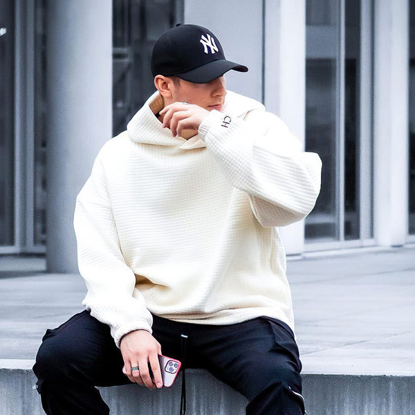 Sport férfi blúz kapucnival - három színben