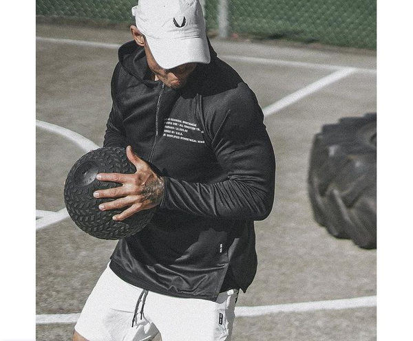 Vīriešu sporta blūze ar kapuci