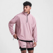 Vīriešu blūzes plats modelis ar rāvējslēdzēju