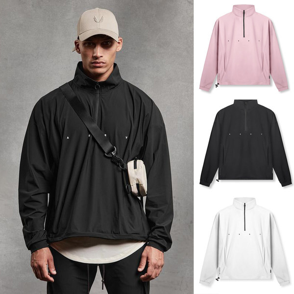 Vīriešu blūzes plats modelis ar rāvējslēdzēju