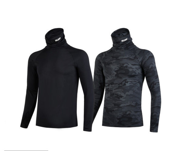 Férfi sportblúz pólógallérral és felirattal