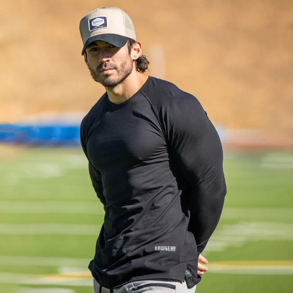 Vīriešu ātri žūstoša blūze ar garām piedurknēm