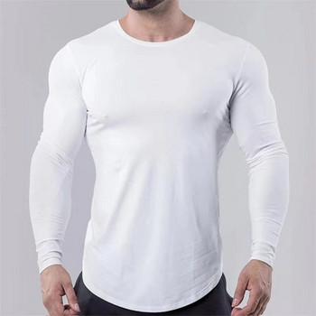 Καθαρό μοντέλο ανδρικής μπλούζας - με οβάλ λαιμόκοψη