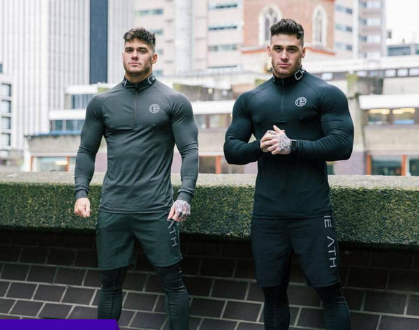 Férfi sport blúz cipzárral