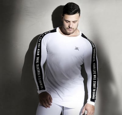 Naujo modelio sportinė palaidinė su užrašu vyrams