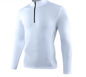 Sportos férfi blúz pólógallérral, cipzárral