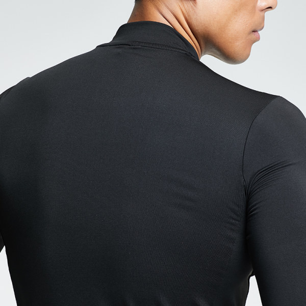 Férfi testhezálló hosszú ujjú blúz felirattal