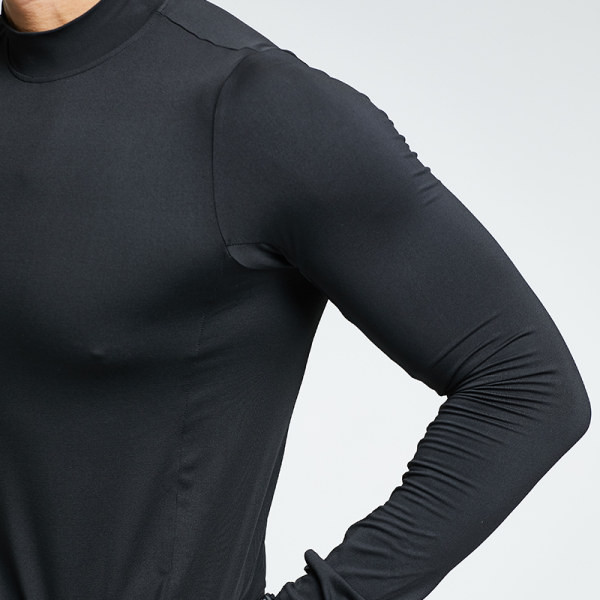 Férfi testhezálló hosszú ujjú blúz felirattal