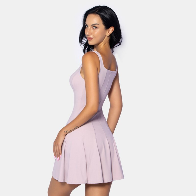 CUGOAO divatos ujjatlan egyrészes teniszruha, rövidnadrággal, női szexi redőzött golf tollaslabda ruhák Sportruházat