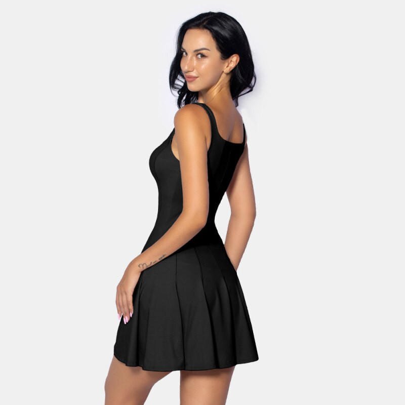 CUGOAO divatos ujjatlan egyrészes teniszruha, rövidnadrággal, női szexi redőzött golf tollaslabda ruhák Sportruházat