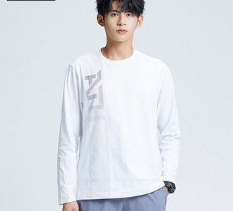 Vīriešu blūze ar apdruku ikdienas rakstu