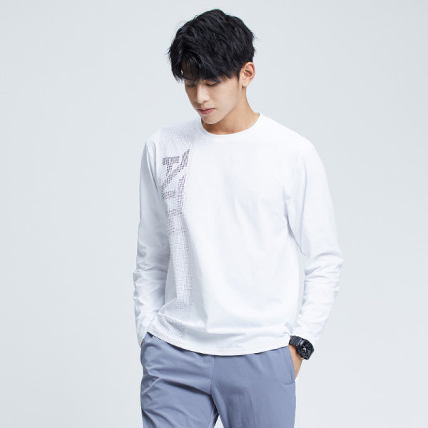 Vīriešu blūze ar apdruku ikdienas rakstu