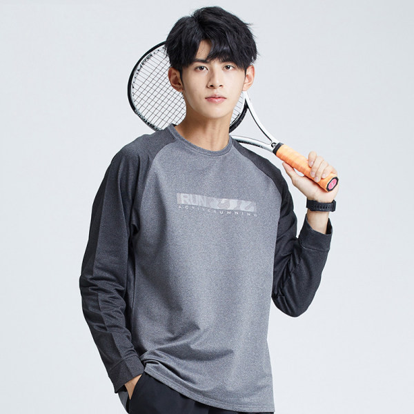 Széles férfi blúz, hosszú ujjú sportmintával