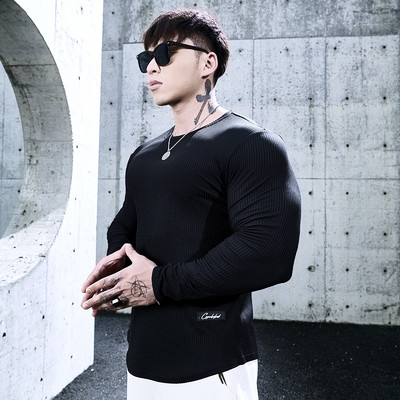 Раирана мъжка блуза спортен модел