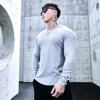 Раирана мъжка блуза спортен модел