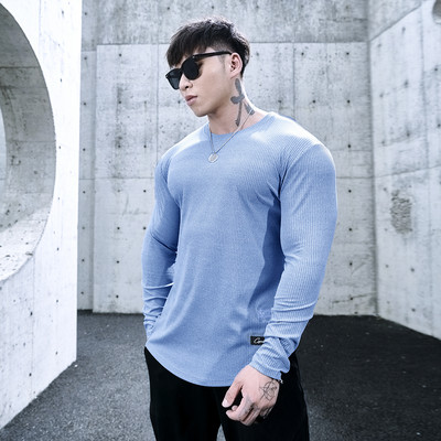 Раирана мъжка блуза спортен модел