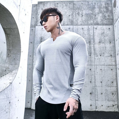 Vyriška laisvalaikio palaidinė ilgomis rankovėmis – trijų spalvų