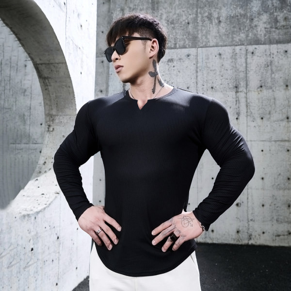 Vyriška laisvalaikio palaidinė ilgomis rankovėmis – trijų spalvų