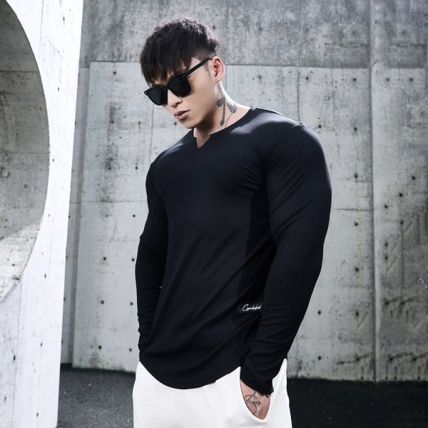 Vyriška laisvalaikio palaidinė ilgomis rankovėmis – trijų spalvų