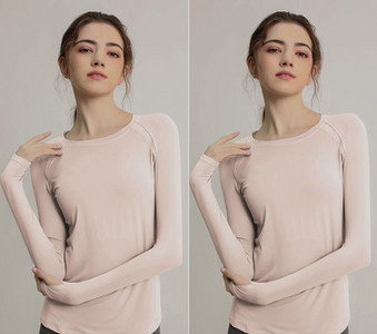 Sieviešu sporta blūze ar garām piedurknēm