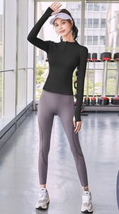 Moteriška sportinė palaidinė su užtrauktuku