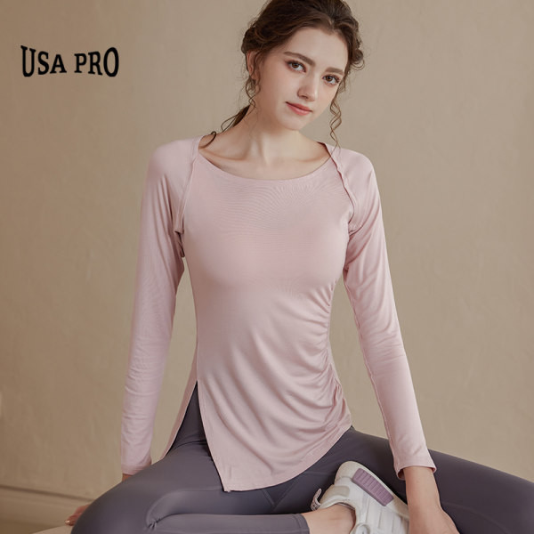 Női sport blúz hasítékkal