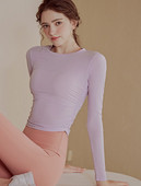 Μονόχρωμη γυναικεία αθλητική μπλούζα μοντέλο