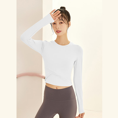 Pieguloša modeļa sieviešu ātri žūstoša blūze