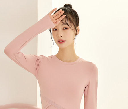 Pieguloša modeļa sieviešu ātri žūstoša blūze