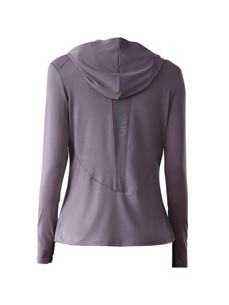 Női sport blúz kapucnival és felirattal