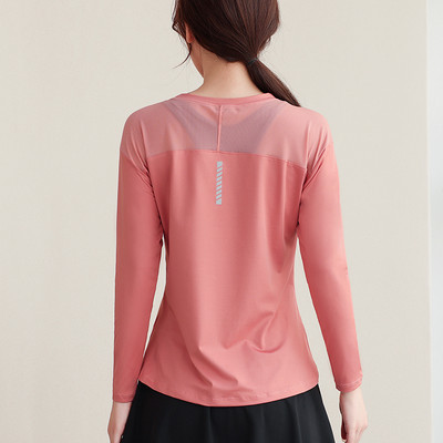 Γυναικεία αθλητική μπλούζα με στρογγυλή λαιμόκοψη - τρία χρώματα