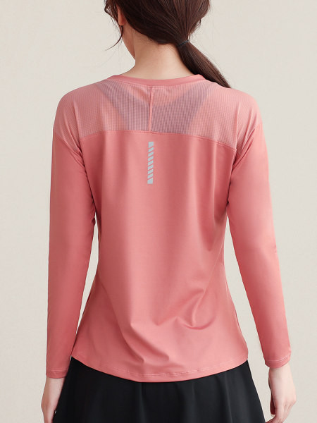 Γυναικεία αθλητική μπλούζα με στρογγυλή λαιμόκοψη - τρία χρώματα