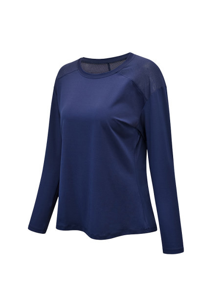 Γυναικεία αθλητική μπλούζα με στρογγυλή λαιμόκοψη - τρία χρώματα