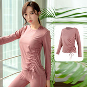 Γυναικεία αθλητική μπλούζα από υλικό που στεγνώνει γρήγορα - μαύρο και ροζ χρώμα