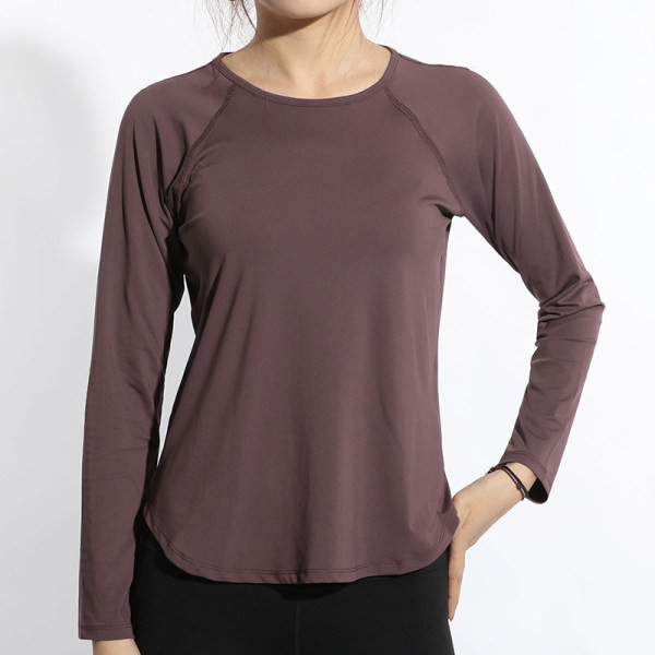 Új modell hosszú ujjú sportblúz nőknek