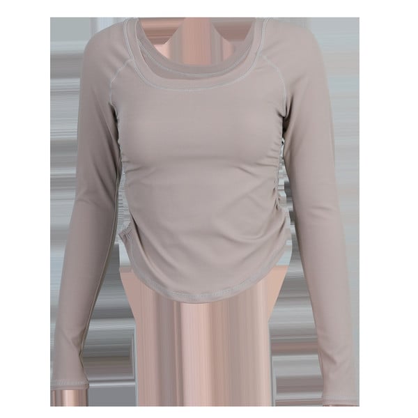 Lezser egyszínű sportblúz nőknek