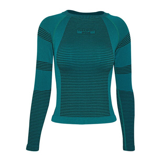 Sieviešu sporta blūze ar garām piedurknēm un uzrakstu