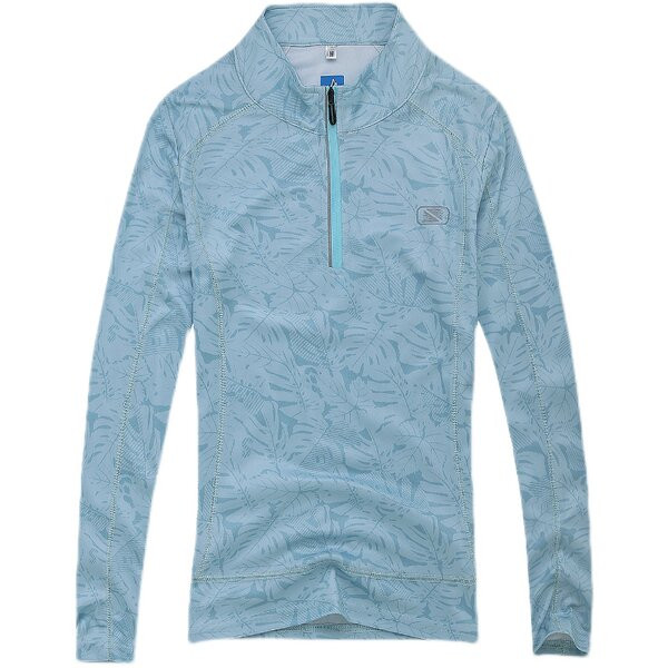 Sieviešu sporta tops ar rāvējslēdzēju ar garām piedurknēm