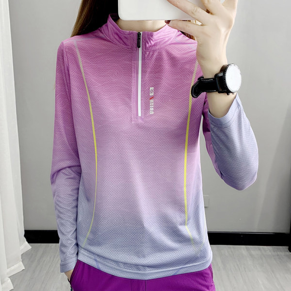 Sieviešu blūze - ar zaigojošām krāsām un rāvējslēdzēju