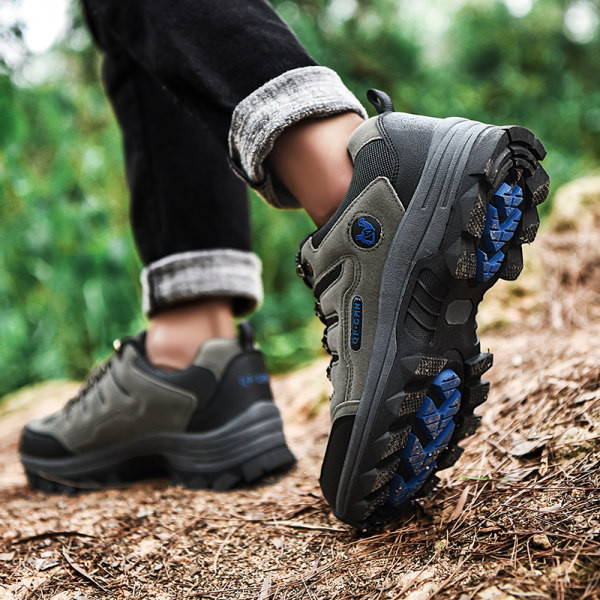 Pavasara-rudens pārgājienu zābaki vīriešiem un sievietēm ar šņorēm