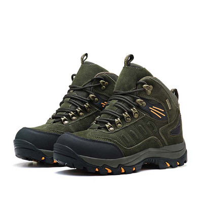 Vīriešu pārgājienu zābaki ar oderi un šņorēm