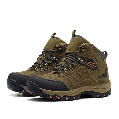 Vīriešu pārgājienu zābaki ar oderi un šņorēm