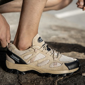 Sportiski vīriešu pārgājienu apavi ar neslīdošu zoli