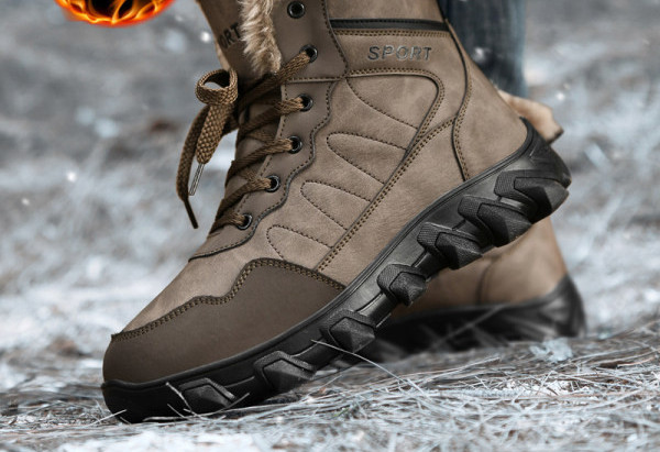 Vīriešu pārgājienu zābaki ar oderi