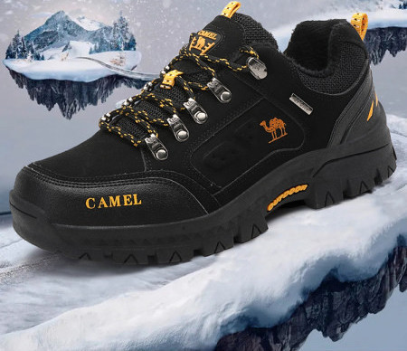 Ikdienas ziemas pārgājienu zābaki ar šņorēm vīriešiem un sievietēm